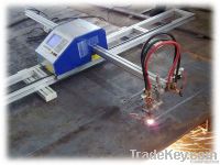 Under the CNC flame cutting machine under the CNC plasma cutting machi