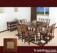 Hot seller Mosaic with wood Rect. Dining Table and Dining Chair