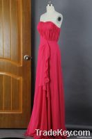 Sheath Sweetheart Floor-length Chiffon Evening Dress