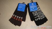 striped acrylic gloves
