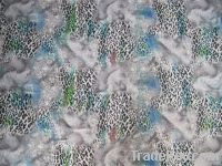 Digital printed chiffon fabric