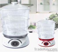 3 layers keep warm plastic electrical food steamer/steam cooker