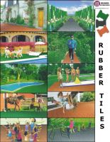 Recycled rubber tiles &amp; pavers ( India )
