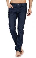 Jeans-Straight leg Denim with dark wash,