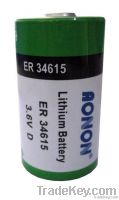 ER34615 ER34615M 3.6V Primary Lithium Battery, D SIZE