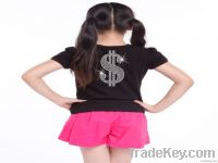 Heat tranfer, made in hot-fix rhinestones, customized design accepted
