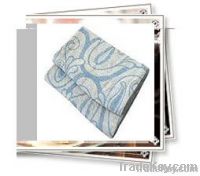 Flower Design Modacrylic Airline Blanket
