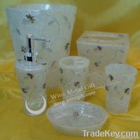 White Polyresin Bathroom set of 6pcs