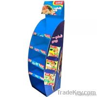 supermarket shelves for hat pop printed paper box beauty display stand