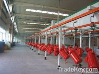 coating line with reciprocator