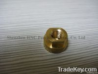 precision brass machining connector with female and gorgeous surface