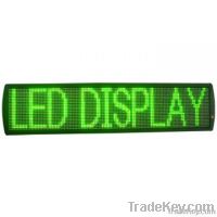 7X80pixel P7.62mm green semi outdoor led writing sign for window shop