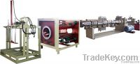 large diameter black&amp;yellow plastic pipe extruder unit