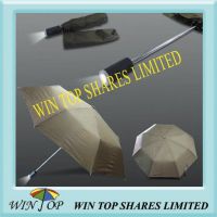 LED Torch Light Flash 3 Folds Umbrella