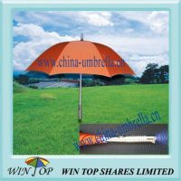 23" straight orange Flash light LED umbrella