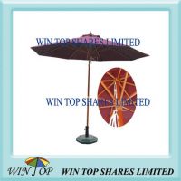 2.7M wooden pole outdoor patio umbrella