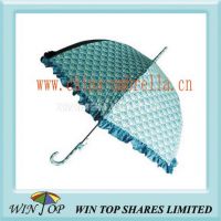 Ladies Straight Pongee Printed Umbrella