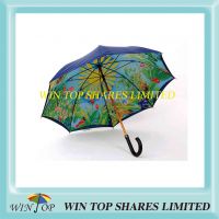 Tropical Stylish Luxury Manual Wood Umbrella