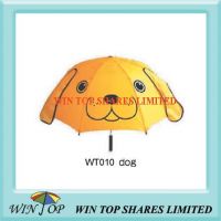 18 inch Lovely Dog Style Yellow animal Umbrella