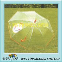 23" Straight Metal Transparent PVC Umbrella (WTP022)