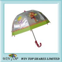 15.5 inch Children Translucent Cartoon Umbrella