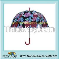 23" Women Flower PVC Umbrella