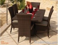 RATTAN DINING SET