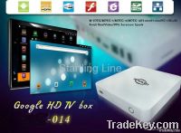 Multi-function network HD media player come with RJ45 port, support WIF