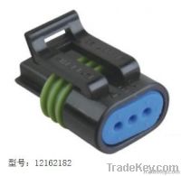 3pin black female car connector