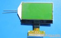 LCD Panel with 128 x 64 Pixels, STN/Yellow-green/Positive/Transmissive