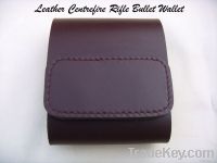 Leather Centre Fire Rifle Bullet Wallet