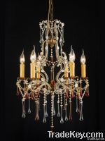 2012  Golden Candel Beaded Chandelier MD807/6