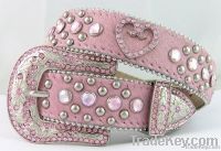 Pink Stone Belt Fashion Belt