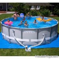 16 ft. Round Intex Ultra Frame Swimming Pool Set