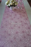 glitter spider organza table runners