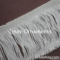 rayon fringe, cotton trim