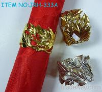 Plated metal napkin ring