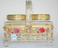 glass storage jar set