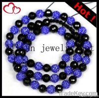 2012 hot selling fashion shamballa necklace, disco ball necklace