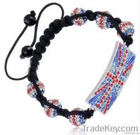 2012 new design shamballa cross charm bracelet for Olympic Games