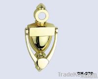 Polished Brass Door Knocker WIth Door Viewer (DK970)