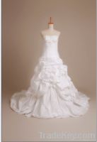 2013 new taffeta pleat lace embroidery wedding dress