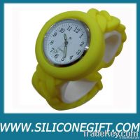 silicone twist chain link strap watches