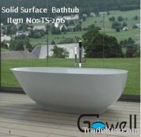 luxurious oval bathtub