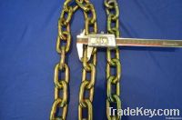 10mm diameter, galvanized round link steel chain