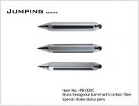 Hexagonal shake stylus pens