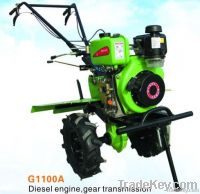 tiller  DIESEL engine, GEAR transmission, aluminium alloy gearbox