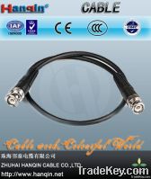 BNC Video Cable with BNC-BNC Connectors and RG6 Coaxial Cable