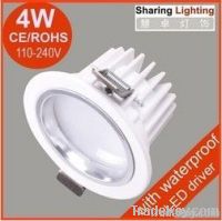 4W led downlighting, recessed LED ceiling lamp spotlight