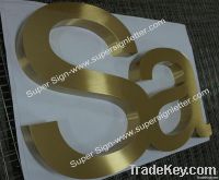 brushed brass letter 01